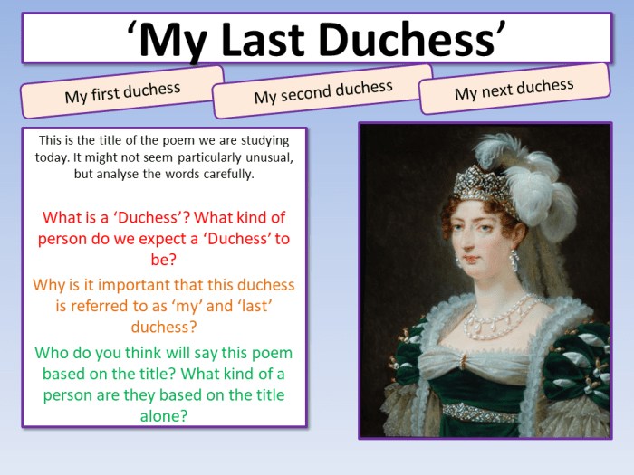 My last duchess figurative language