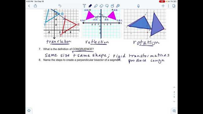 Geometry mid year test answer key