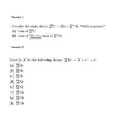 Equation decay uranium nuclear alpha write